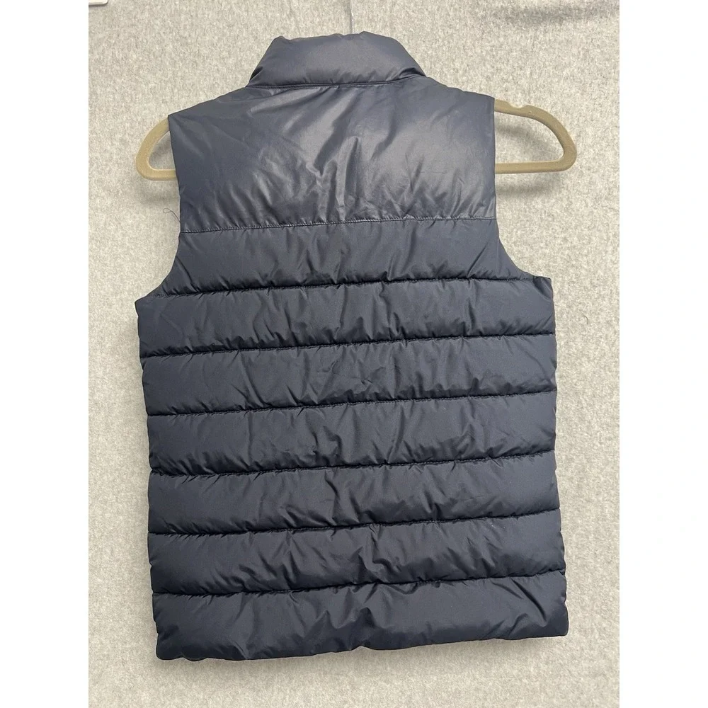 Converse Boys Navy Blue Puffer Vest Chuck Taylor All Star Logo Size S 8-10 Years